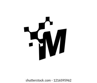 Letter M Logo Template Design Vector, Emblem, Concept Design, Creative Symbol, Icon