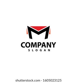letter m logo template design vector illustration, icon