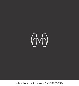 Letter M logo template design in Vector illustration 