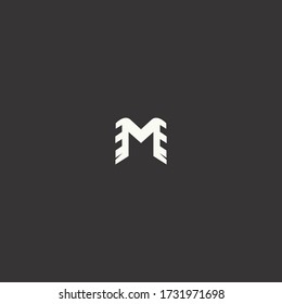 Letter M logo template design in Vector illustration 