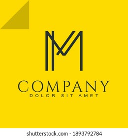 Letter M Logo Template Design Vector Illustration