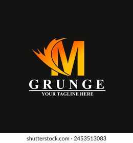 Letra M Logo Plantilla Diseño Vector