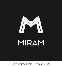 Letter M Logo Template Design. Editable Letter M Logo For Brands.