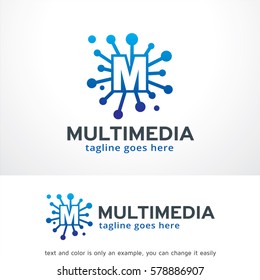 Letter M Logo Template Design Vector