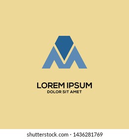 Letter m logo template eps 10