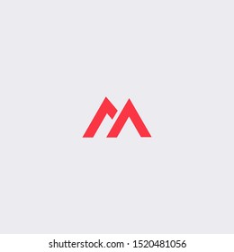 letter m logo template modern and creative suitable for business