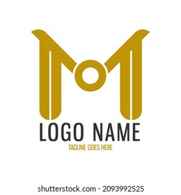 Plantilla de logotipo de letra M, símbolo, icono, lujo de diseño