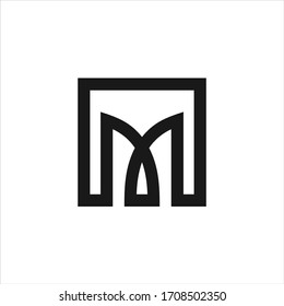 Letter M Logo Template Vector. M Monogram Logo Vector. M Symbol Vector.