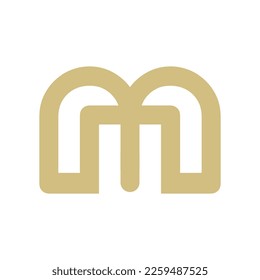 Letter M logo Template Vector