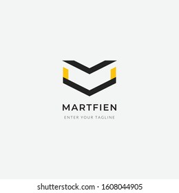 letter M logo with a unique design
