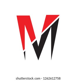letter m logo vector