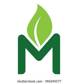 letter M logo vector.