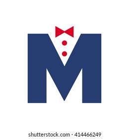 letter m logo vector.