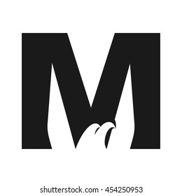 letter M logo vector.