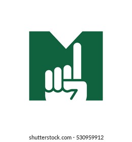 letter M logo vector