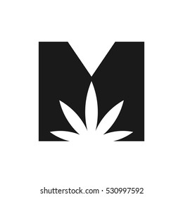 letter M logo vector.