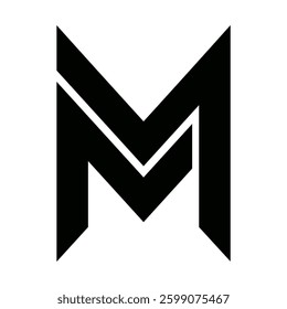 letter m logo vector artistic design concept for a product icon