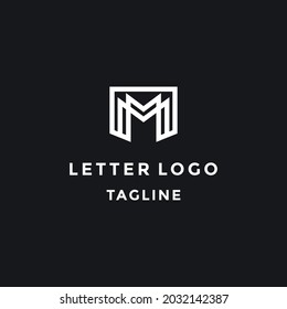 Logo-Vektordesign-Vorlage für Buchstaben M
