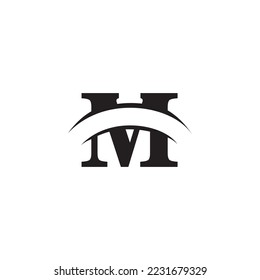 plantilla de diseño de vector de logotipo M de letra