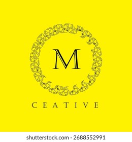 Buchstabe M Logo, Vektordesign-Vorlage