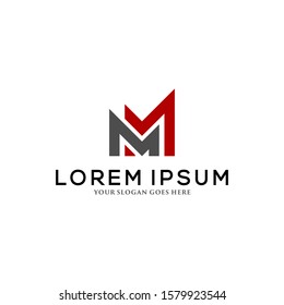 Letter M logo vector, icon design template elements