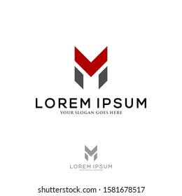 Letter M logo vector, icon design template elements
