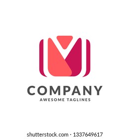 Letter M logo vector illustration template