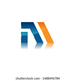 Letter M logo vector illustration template, 3D style logo, letter M trend logo vector, creative Letter M letter logo