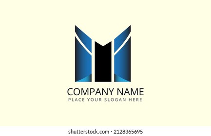 Letra " M " Ilustración vectorial con logotipo. Letra " M " Vector De Logotipo De Compañía Adecuado Para La Marca De Identidad Corporativa, Plantilla De Logo, Ilustración De Vectores, Diseño Plano
