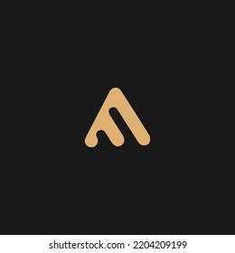 Letter M logo vector illustration template. Alphabetical vector logo concept M triangle logo