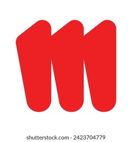 letter M logo vector illustration design