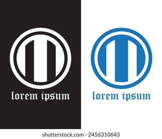 Letter M logo vector illustration. Creative logo for business, luxury, alphabet A-Z, premium logo. Can use for logo, infographic, banner, poster, web design. Isolated for graphic design.