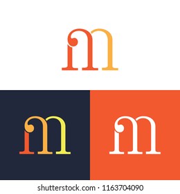 letter M logo vector, symbol M abstract. vector of alphabet