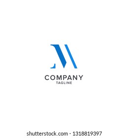 Letter M logo vector template. simple logo element