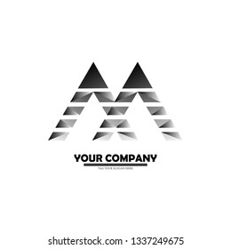 letter M logo vector template