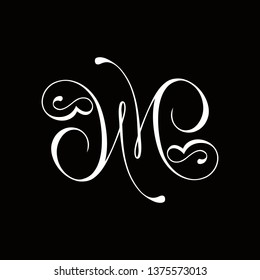 letter m logo vector template