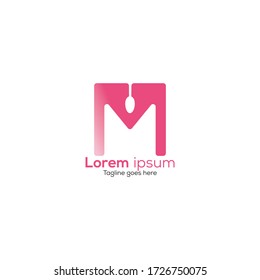 diseño de plantillas vectoriales de logotipo M de letra