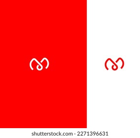 Plantilla de vectores de logotipo M Carta Símbolo abstracto de monograma 