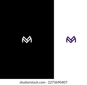 Letter M Logo Vector Template Abstract Monogram Symbol 
