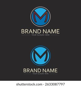 Letter M Logo with Wings Concept for Delivery Services, Airlines, or Logistic and Transport Firms