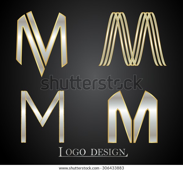 Letter M Logoalphabet Logo Designlogotype Vector Stock Vector (Royalty ...