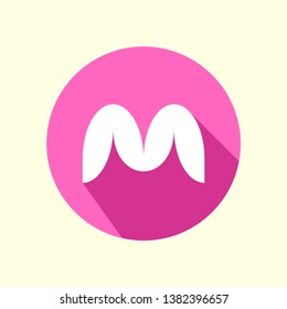 Letter M logotype. Modern logo idea sign. Universal emblem vector icon