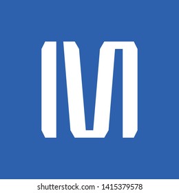 Letter m logotype. Modern style