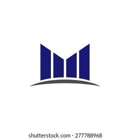 letter M logotype template