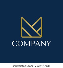 Letter M Luxury Line Logo