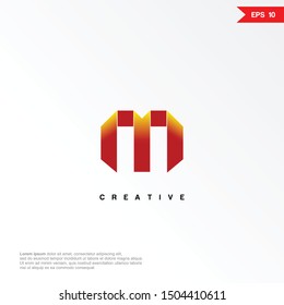 Letter M luxury logo icon design template elements