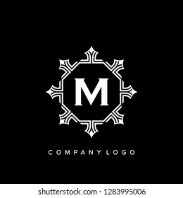 letter M - Luxury Logo template in vector for Restaurant, Royalty, Boutique, Cafe, Hotel, Heraldic, Jewelry, Fashion and other vector illustration - Vector. - Vector