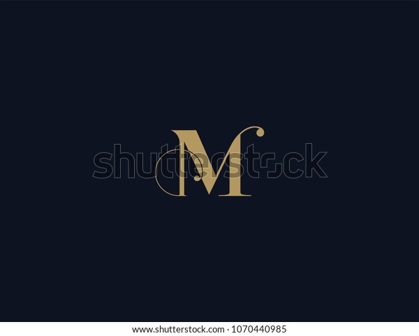 Letter M Luxury Logo Template Element Stock Vector (Royalty Free ...