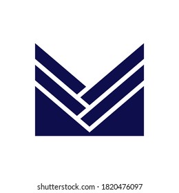 Logotipos de lujo de la letra M, logotipos modernos de monograma, construcción de la letra M