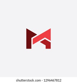 letter m and a ma icon logo vector